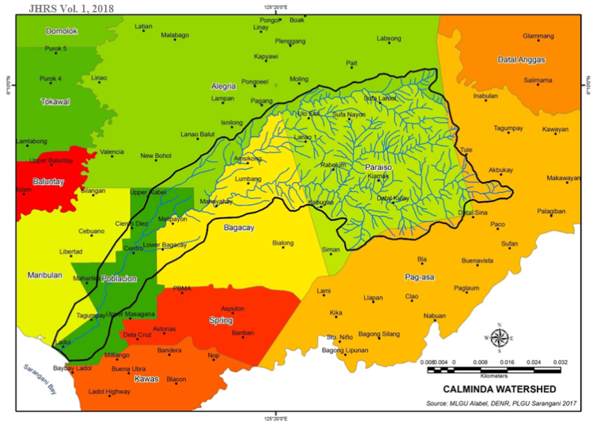 Figure 1. Map of the Calminda Watershed.